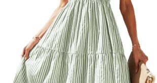Effortless Summer Style Exploring The Brovave Striped Midi Dress
