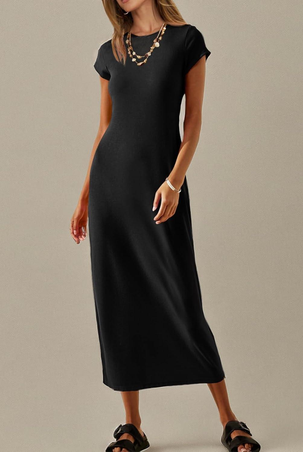 effortless Summer Style⁣ with⁤ MEROKEETY's Maxi T-Shirt Dress