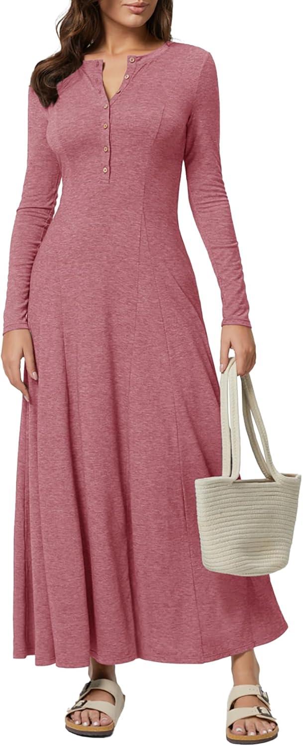 Embracing Fall Vibes: Exploring MITILLY’s Dusty Rose Maxi Dress