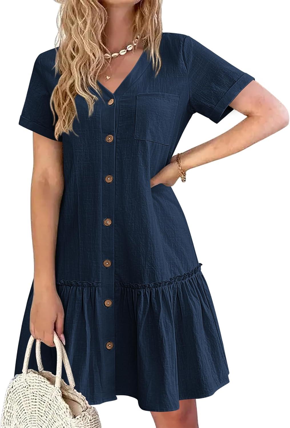Embracing Summer Comfort with HOTOUCH Cotton Linen Dress