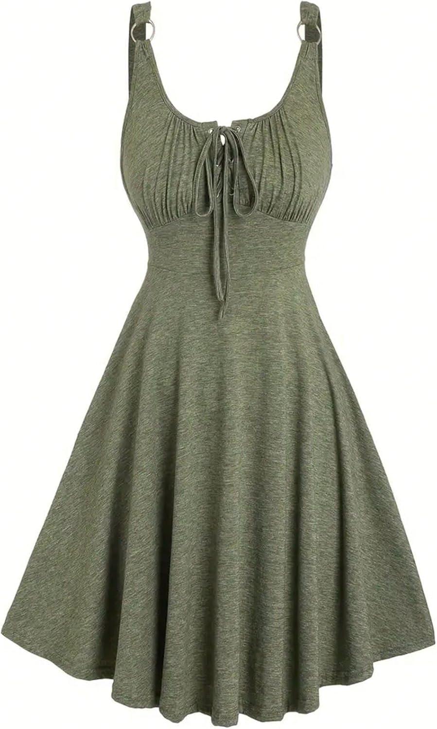 Embracing Summer Comfort with SOLY HUX's Green Sundress