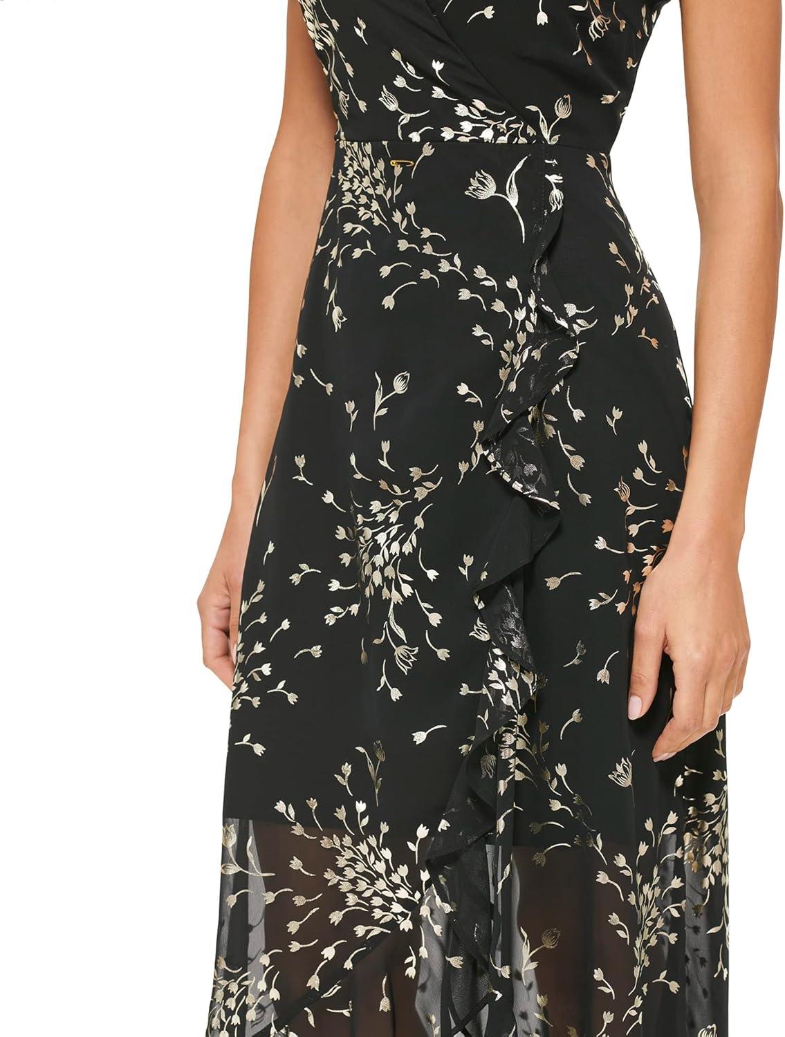 Exploring the Style and Comfort of kensie's Faux Wrap Midi Dress