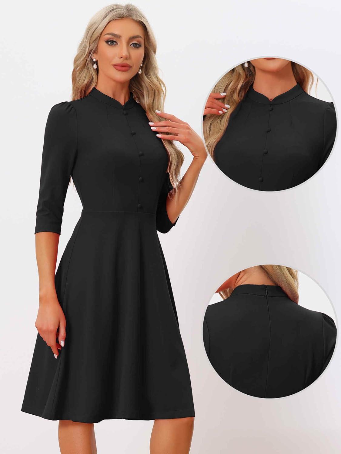 Exploring the Vintage ​Charm‌ of Allegra K's 2025 Work Dress