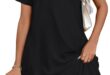 Finding Comfort And Style In The Elescat Black V Neck Sundress