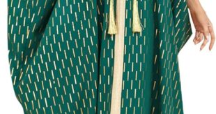 Flowing Elegance Exploring The One Size Moroccan Kaftan Dress Appeal