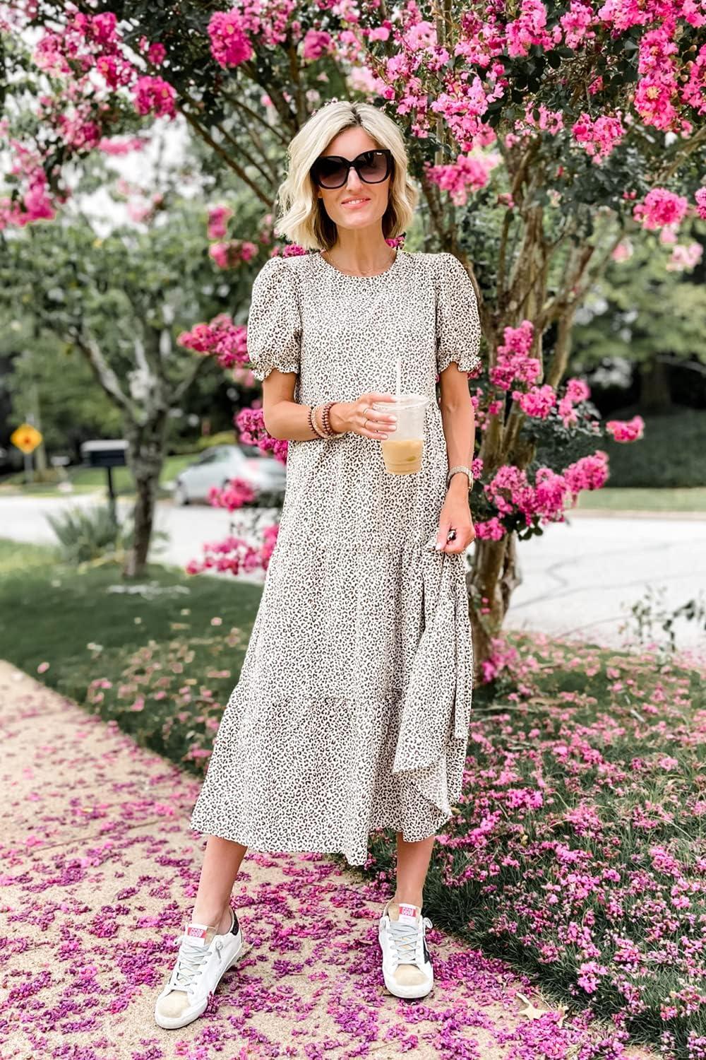 Flowy floral Vibes: Exploring PRETTYGARDEN's Boho Summer Dress