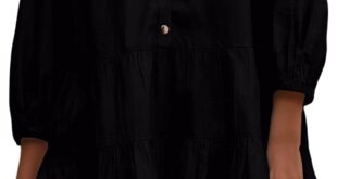 Flowy Puff Sleeve Mini Tunic Dress A Summer Style Delight