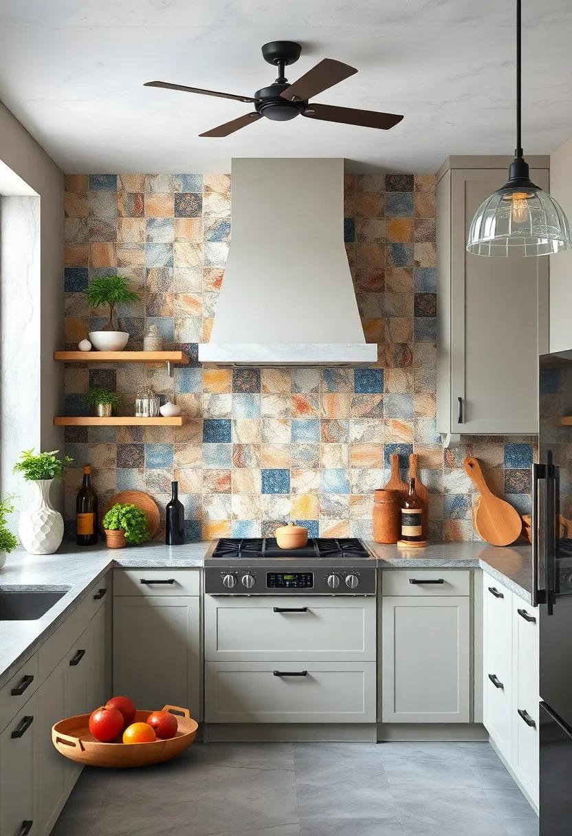 Colorful Earthenware: Choose colorful earthenware tiles to introduce artisan craftsmanship⁤ and a handmade feel to your kitchen