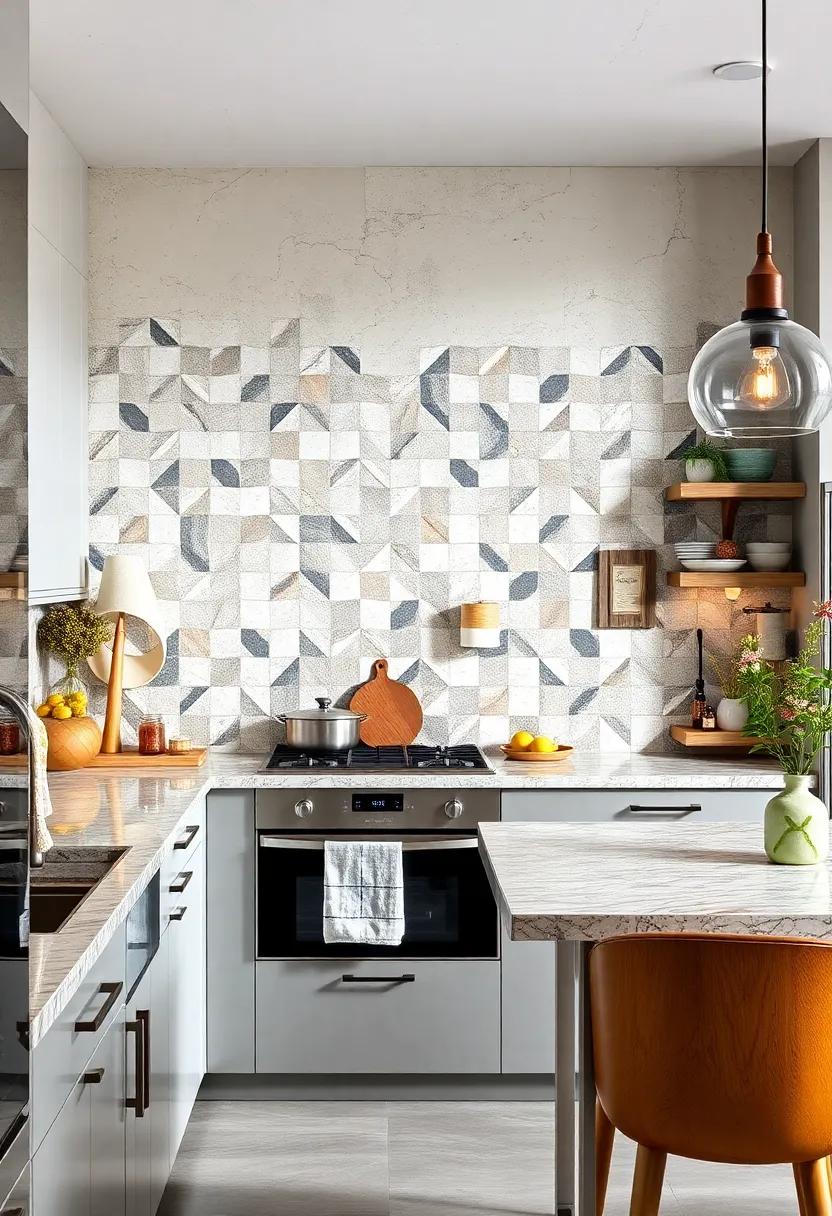 Geometric Patterns: Utilize‍ geometric tiles⁢ to ​create a‍ striking backsplash that ‌adds ⁢a contemporary touch without overwhelming the space