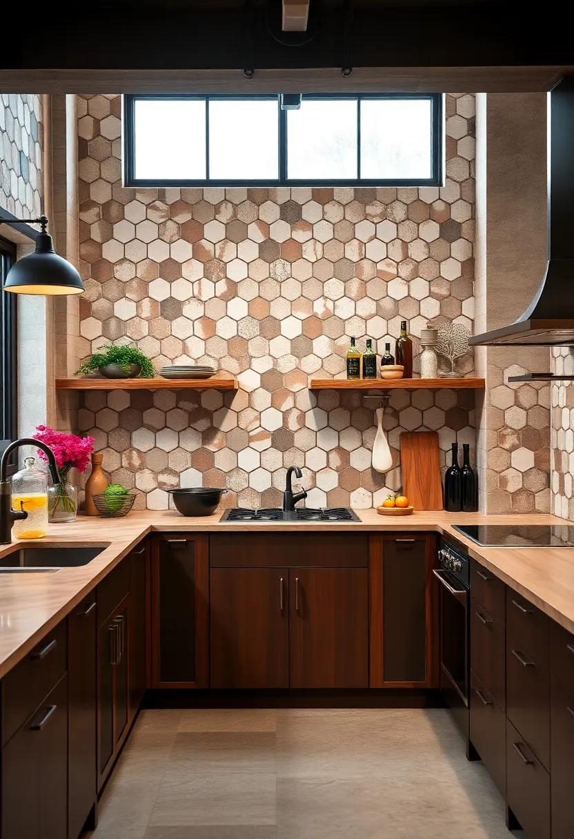 Honeycomb Tiles: use hexagonal honeycomb tiles for a clever twist on the traditional ⁤backsplash,offering visual intrigue in a tidy arrangement