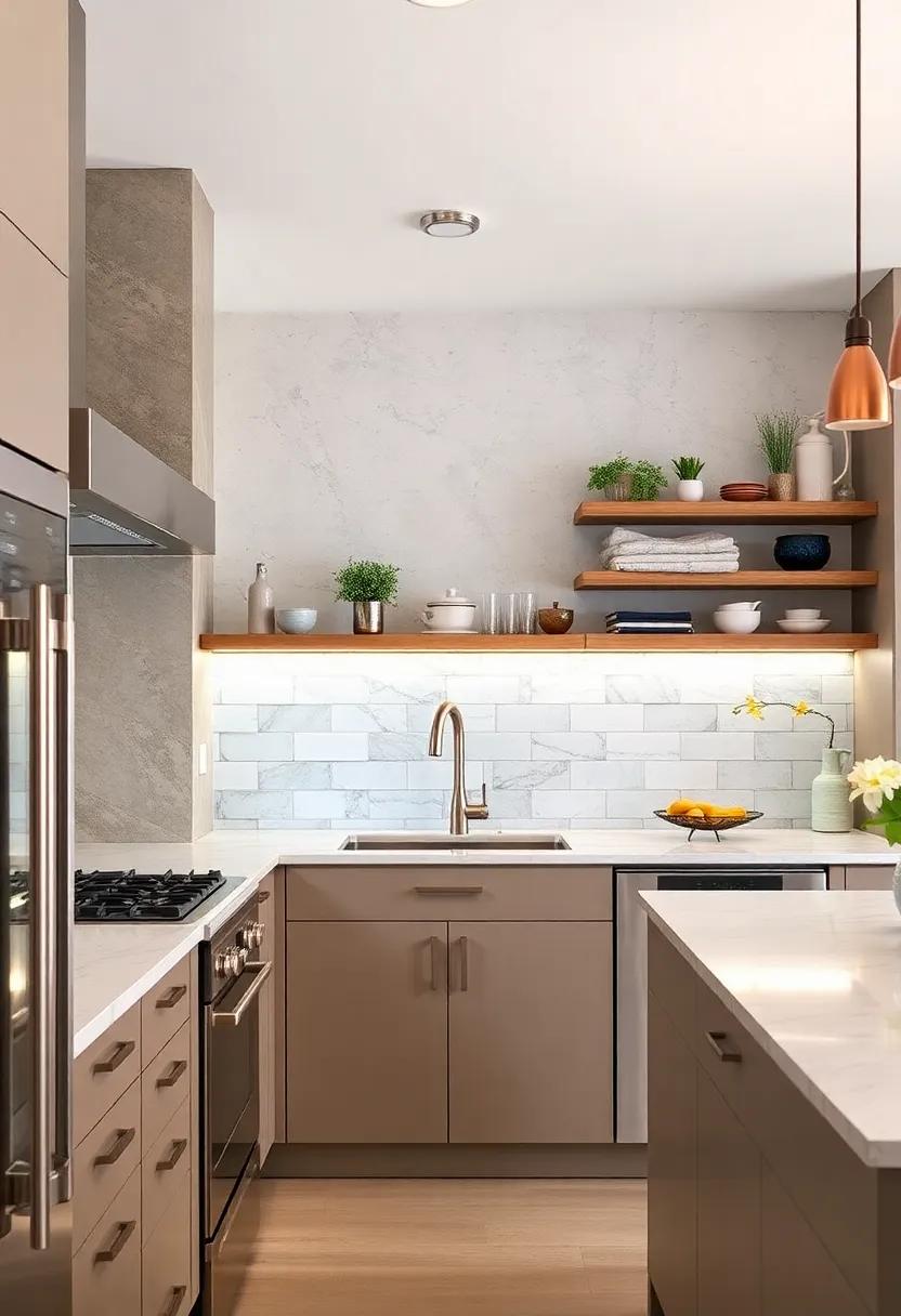 Metallic‍ Sheen: Incorporate ⁤stainless steel or copper panels for a reflective backsplash that adds a modern edge and makes​ cleaning a breeze