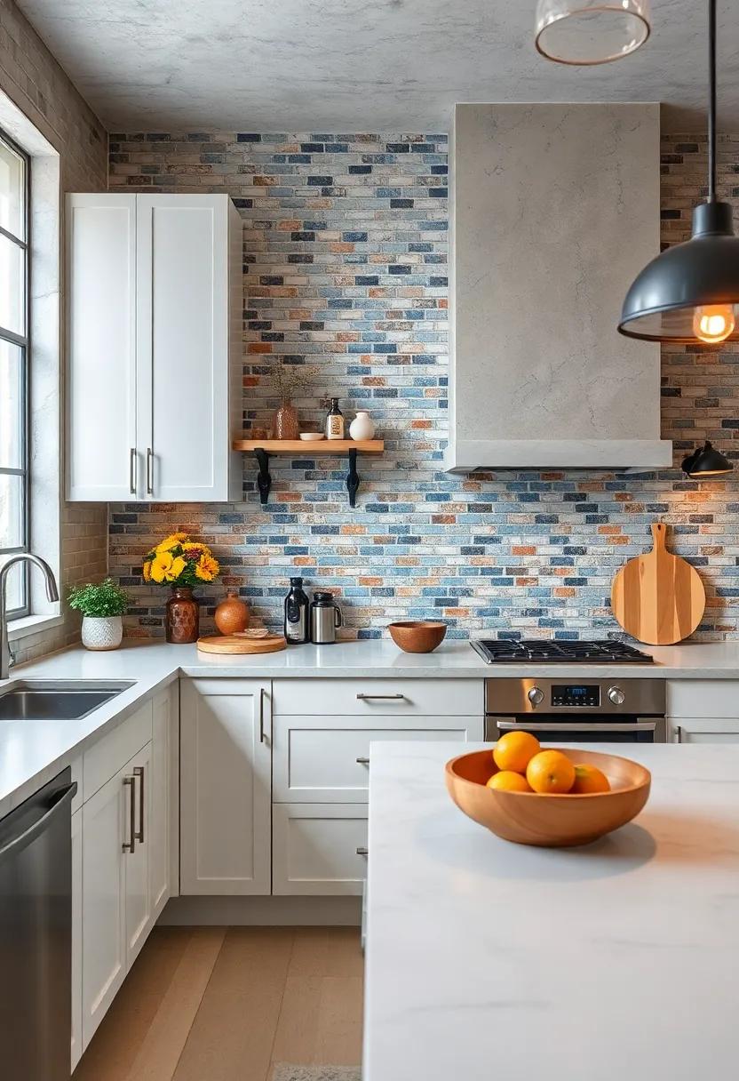 Mosaic Tiles: Curate a‌ unique mosaic backsplash⁢ using small tiles‍ in various⁤ colors and textures for a vibrant, artistic flair