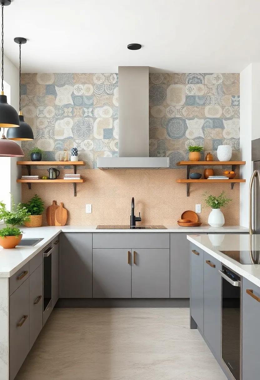 Patterned Cement ​Tiles: Add visual interest and a pop of color with patterned cement tiles that serve as a‍ stunning focal point