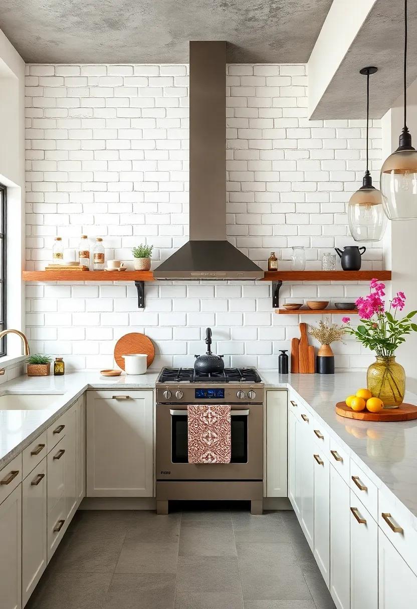 Sleek Subway Tile: Opt for classic white subway​ tiles in⁢ a glossy finish ‌to create ⁢a timeless look that ‌complements any industrial kitchen aesthetic