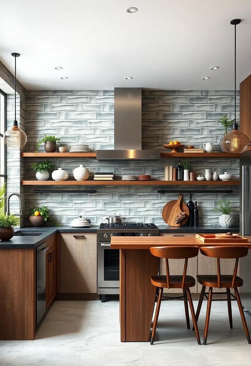 3D Tiles:⁤ Opt for textured 3D ⁤tiles to create depth and⁣ dimension,adding a striking visual element ​to your culinary space