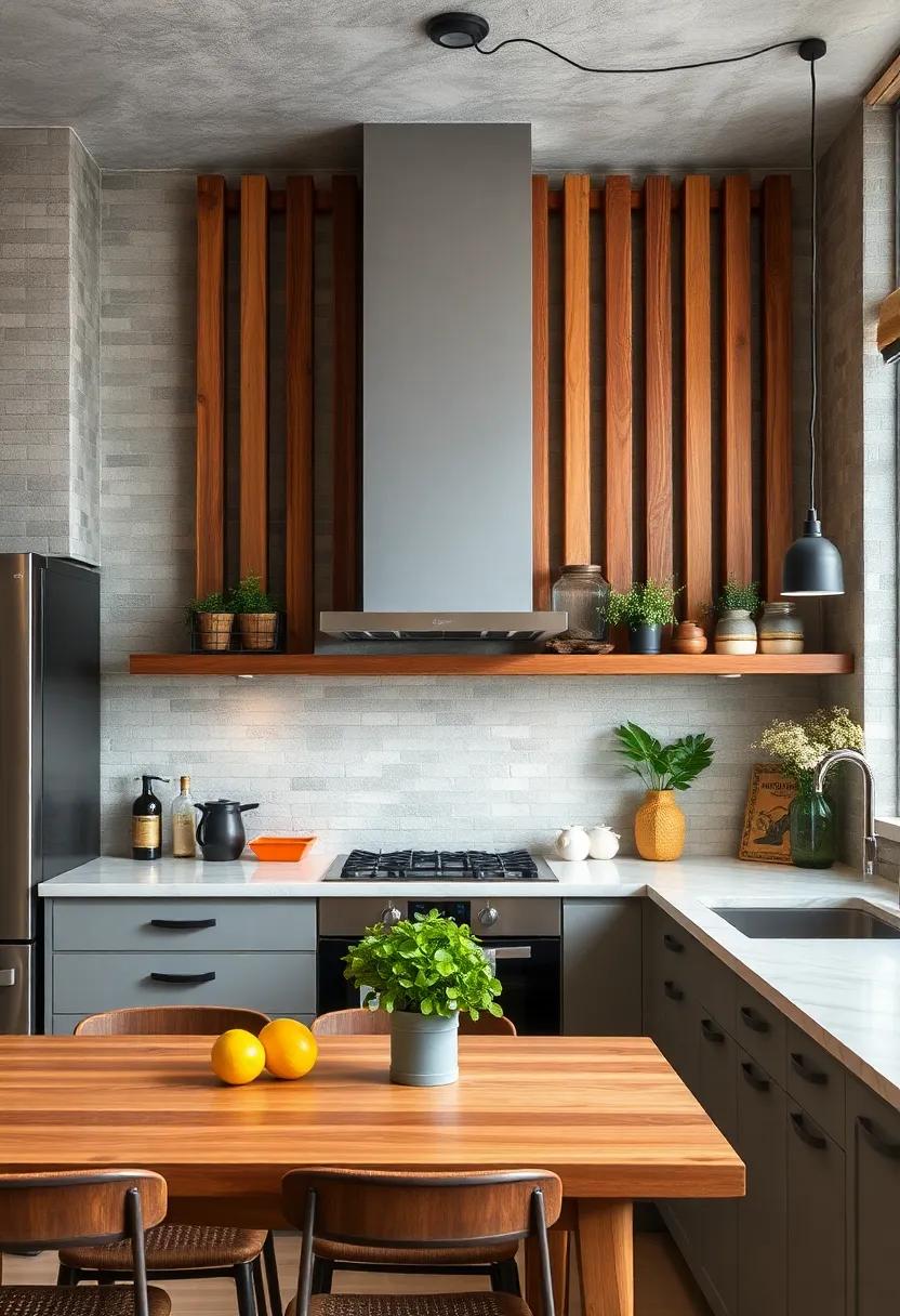 Wood Slats: Integrate reclaimed wood slats for a⁢ rustic charm ⁢that contrasts beautifully with other industrial materials like ⁣metal⁤ and glass