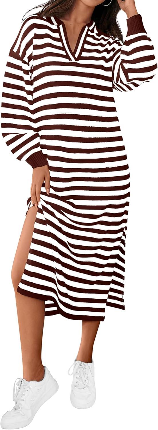 MASCOMODA 2024 Striped Sweater Dress: Fall Style Insights