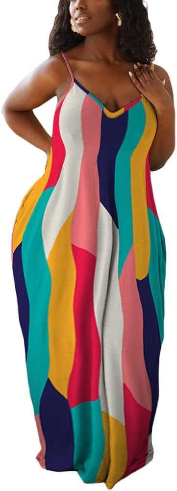 Summer Style Simplified: Plus Size Maxi Dress with Pockets & Belt