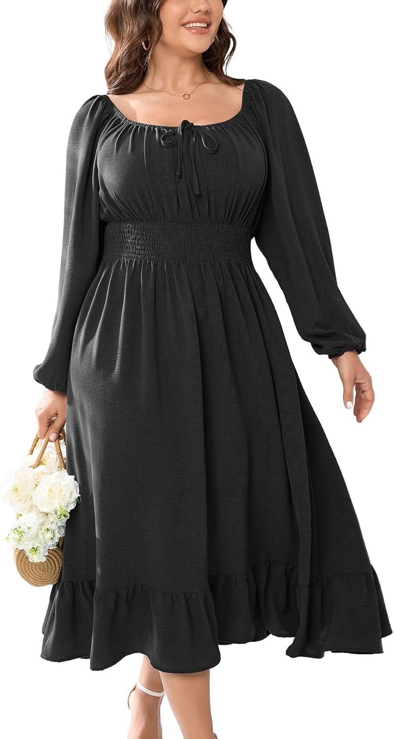 Versatile Plus Size Midi Dress: Style and Comfort Combined