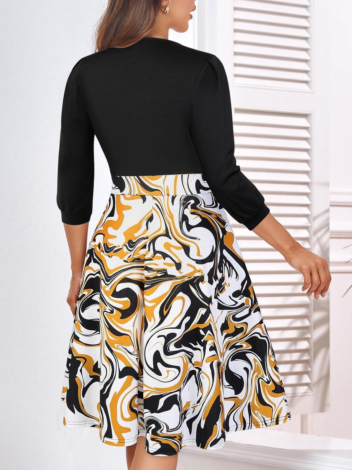 YATHON's Elegant Fit & Flare Dress: Style Meets Functionality