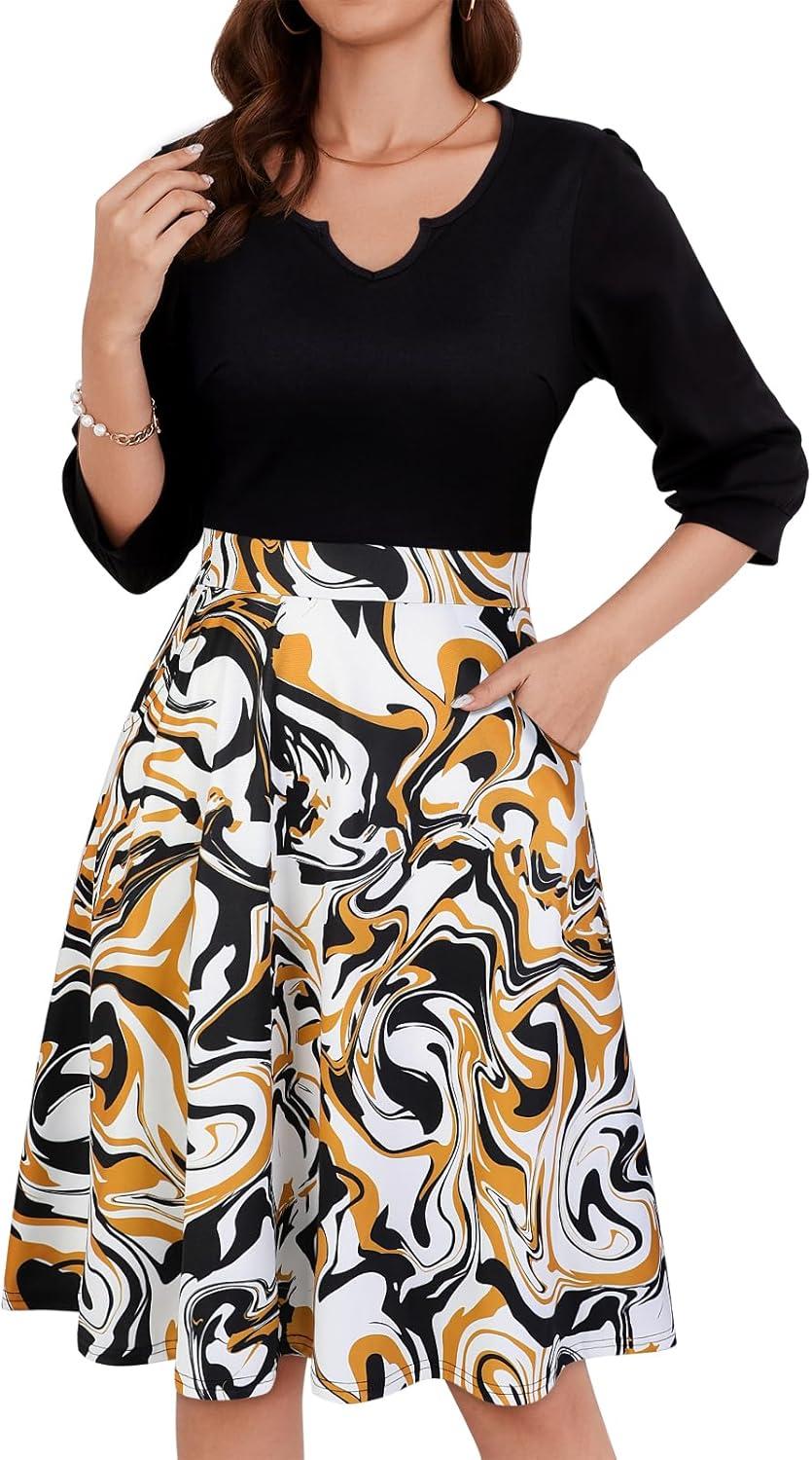 YATHON's Elegant Fit & Flare Dress: Style Meets Functionality