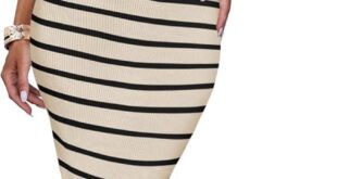 Zesica Summer Striped Midi Dress Style And Comfort Combined