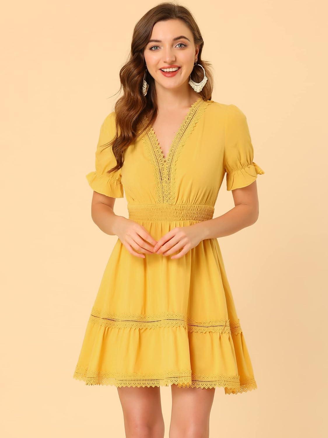 Allegra​ K's Boho Crochet dress: Casual Layers for Summer ⁣Days