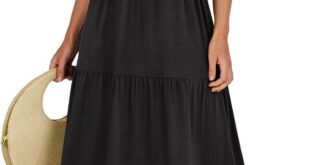 Anrabess Womens Casual Summer Maxi Dress How It Fits You