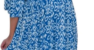 Bivenant Boho Plus Size Midi Dress For Your Weekend Errands