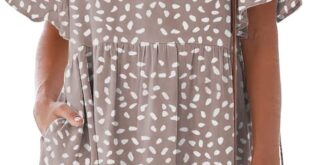 Breezy V Neck Mini Dress With Pockets Casual Summer Style For Us