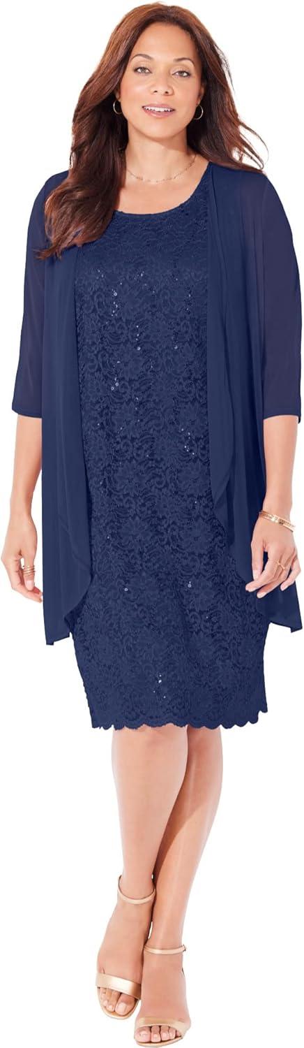 Catherines Women's Plus Size Lace Jacket Dress on your rack