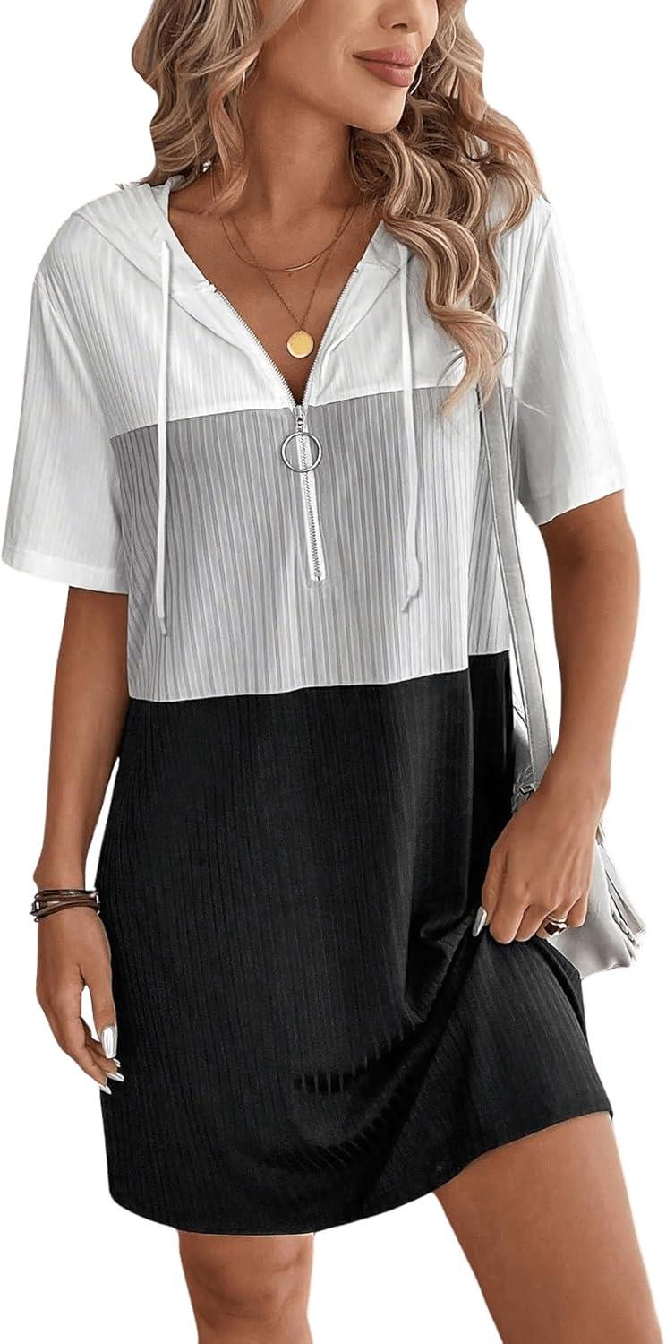 CERSrwx2i8-XL Women's Colorblock T-Shirt Dress you ⁤reach for