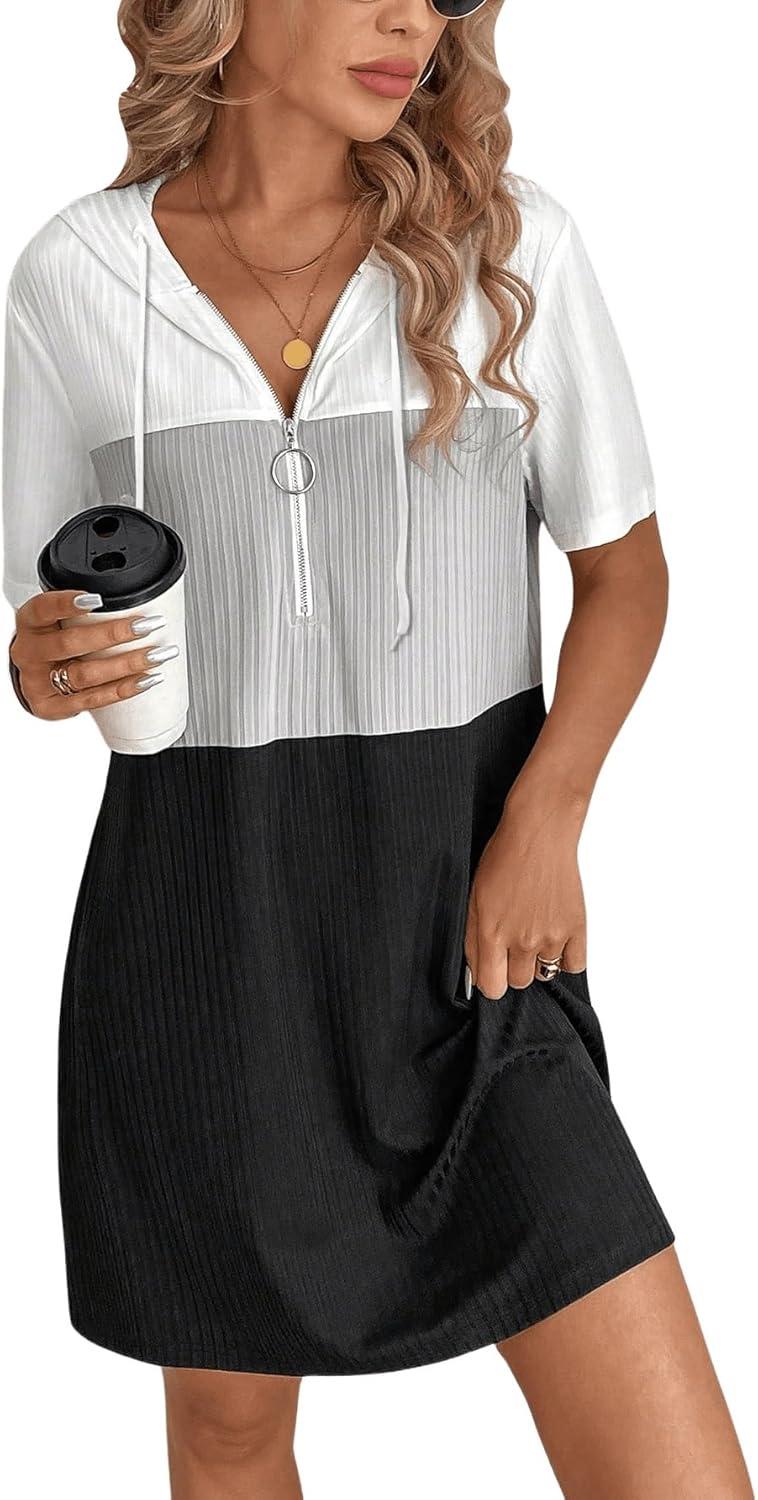 CERSrwx2i8-XL Women's Colorblock T-Shirt Dress you reach‌ for