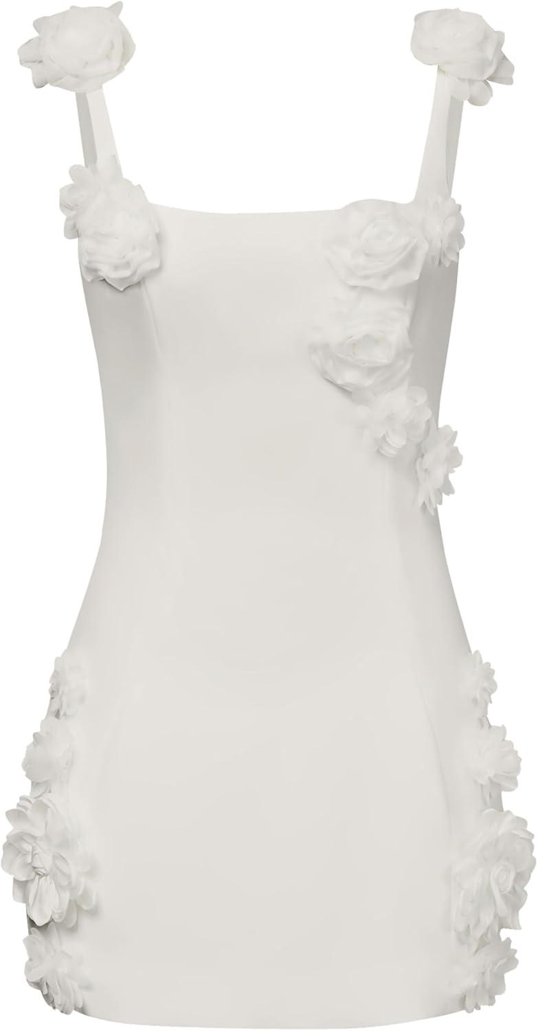 Discovering the Charm of JW PEI's Pink rosette Mini Dress