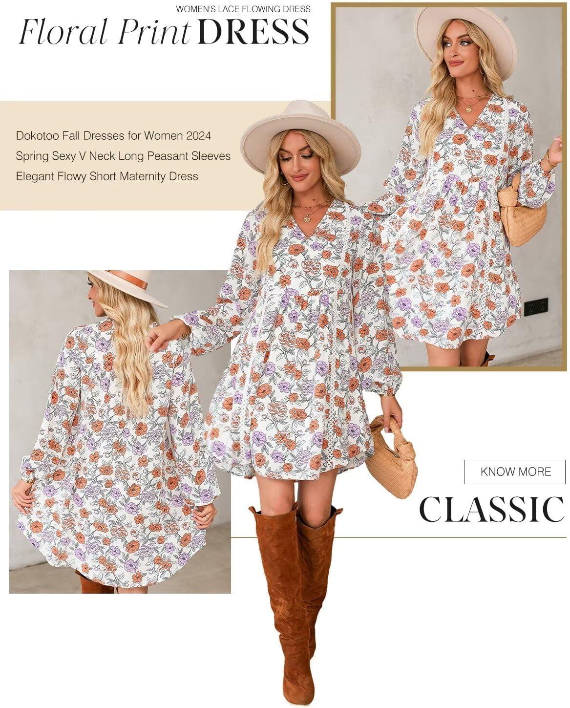 Dokotoo⁣ V-Neck ​Floral Mini ‌Dress, what⁤ you'll reach​ for