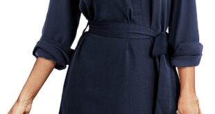 Effortless Style Comfort Exploring Amoretu Long Sleeve Shirt Dress