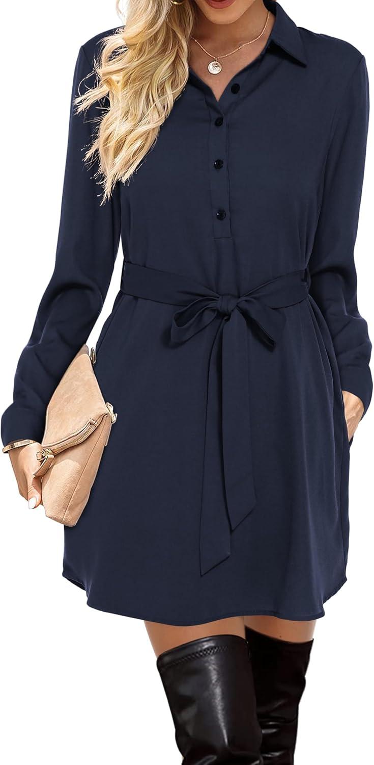 Effortless Style & Comfort: Exploring Amoretu Long Sleeve Shirt Dress