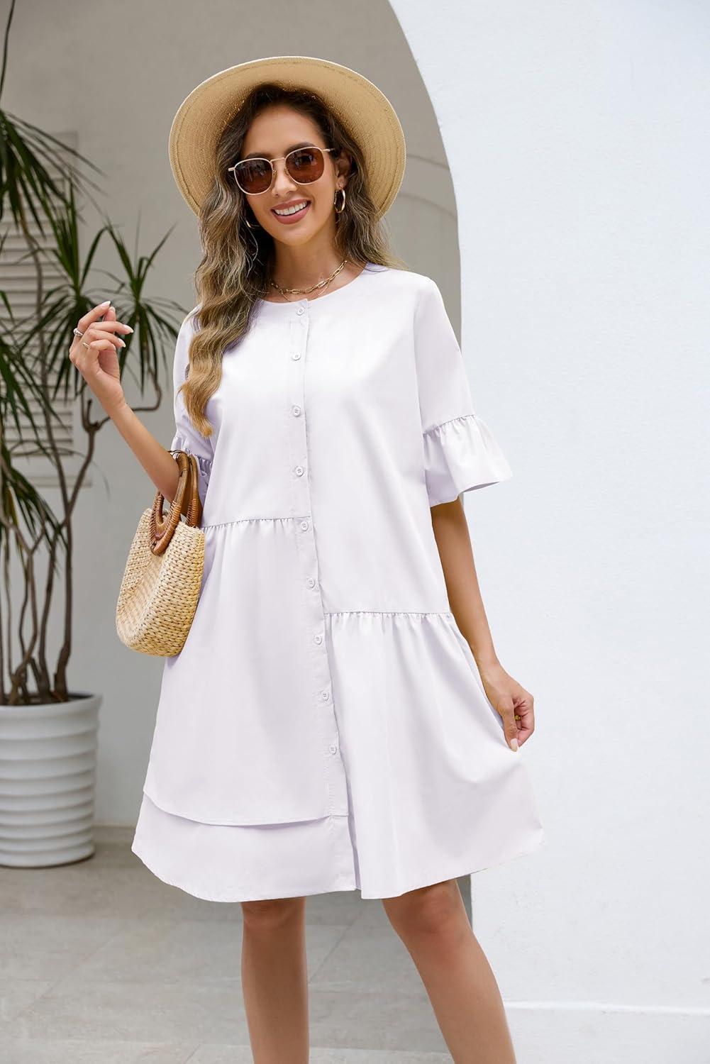 Effortless ‍Style ⁤Meets‌ Comfort in​ Choichic's​ Flare‌ Sleeve Midi Dress