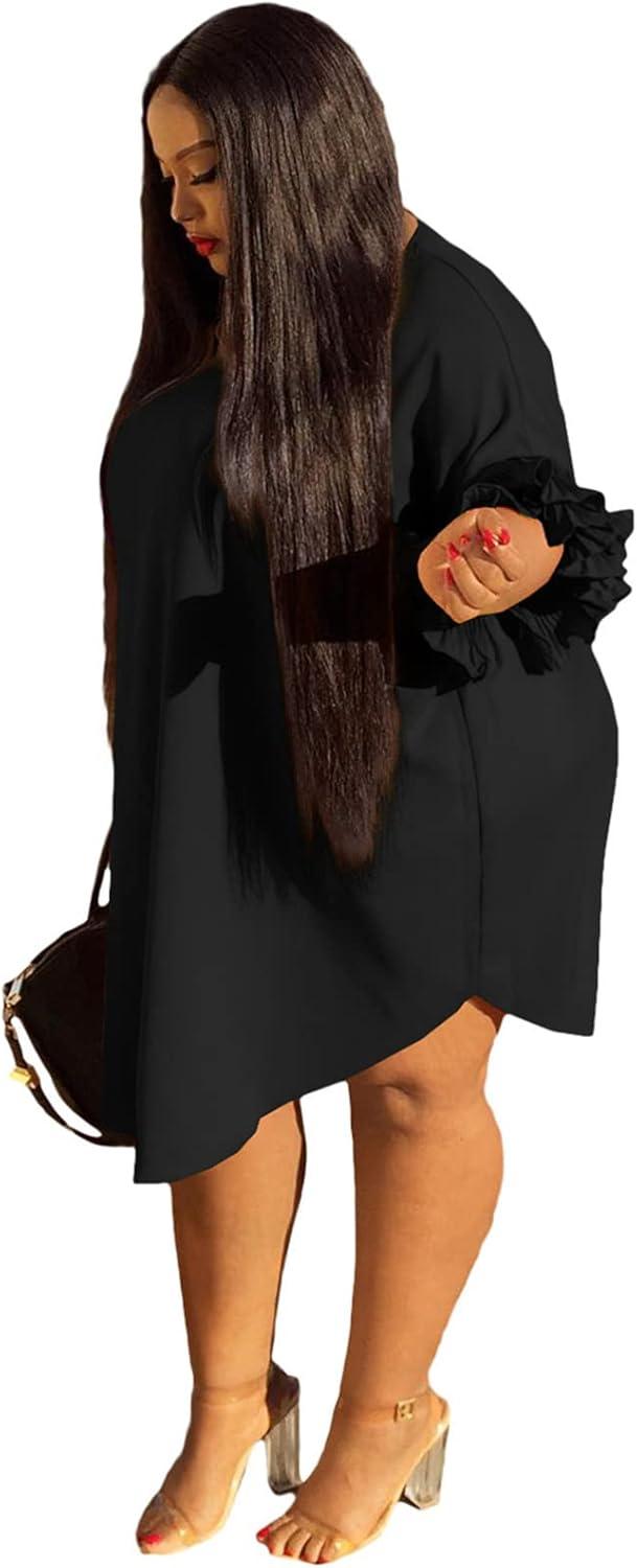 Ekaliy Women's Casual Ruffle Midi dress — How you wear it