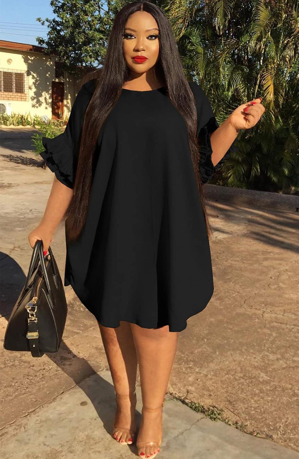 Ekaliy Women's Casual Ruffle Midi Dress — How you wear it