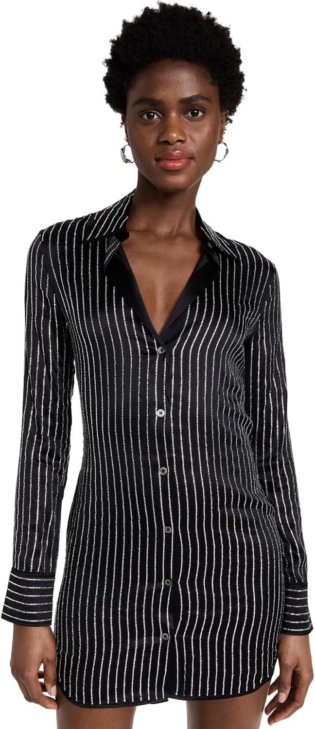 Exploring Elegance: Alexander Wang's Slim Crystal Shirt dress