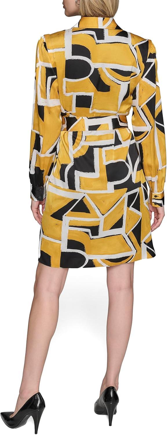 Exploring Elegance: KARL LAGERFELD's Satin Shirt Dress Review