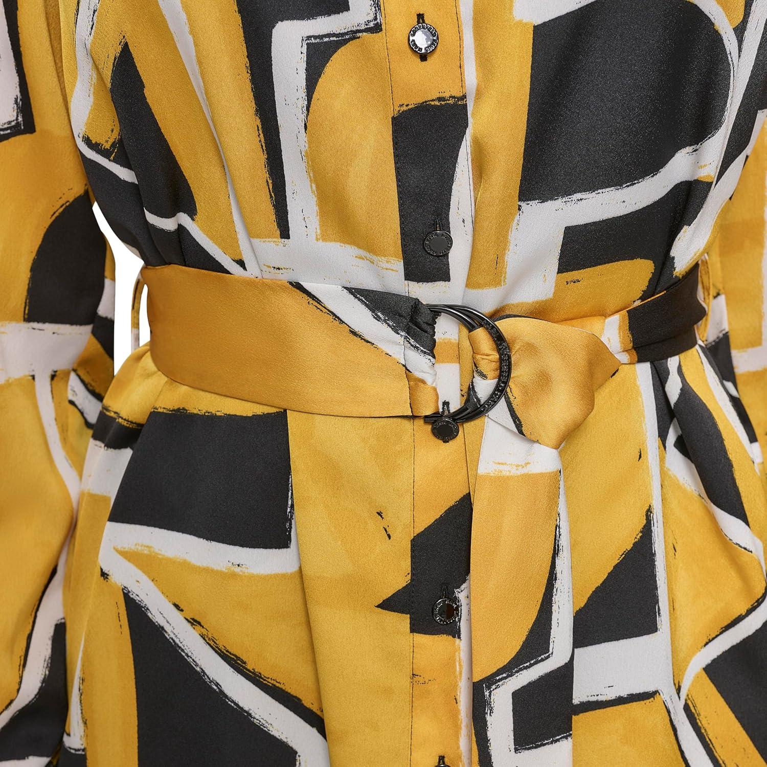 Exploring Elegance: KARL LAGERFELD's satin Shirt Dress Review