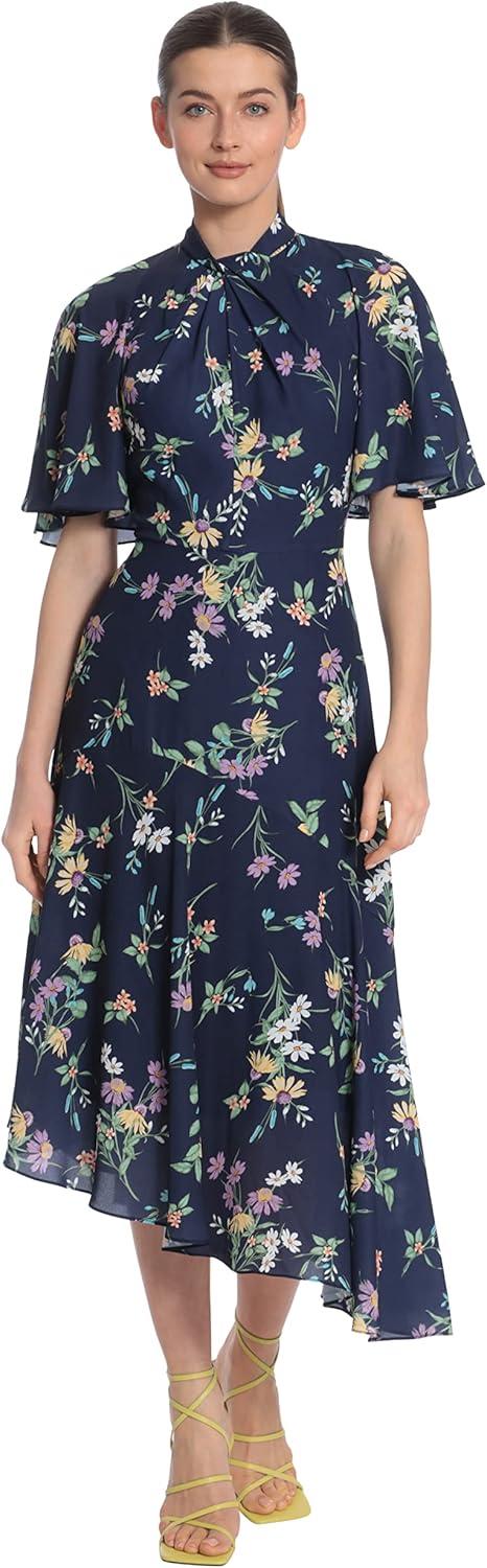 Exploring the Charm of Maggy London’s Floral Flutter Sleeve Dress