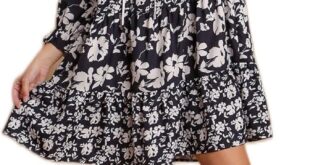 Exploring The Charm Of The Umgee Two Tone Floral Tiered Dress