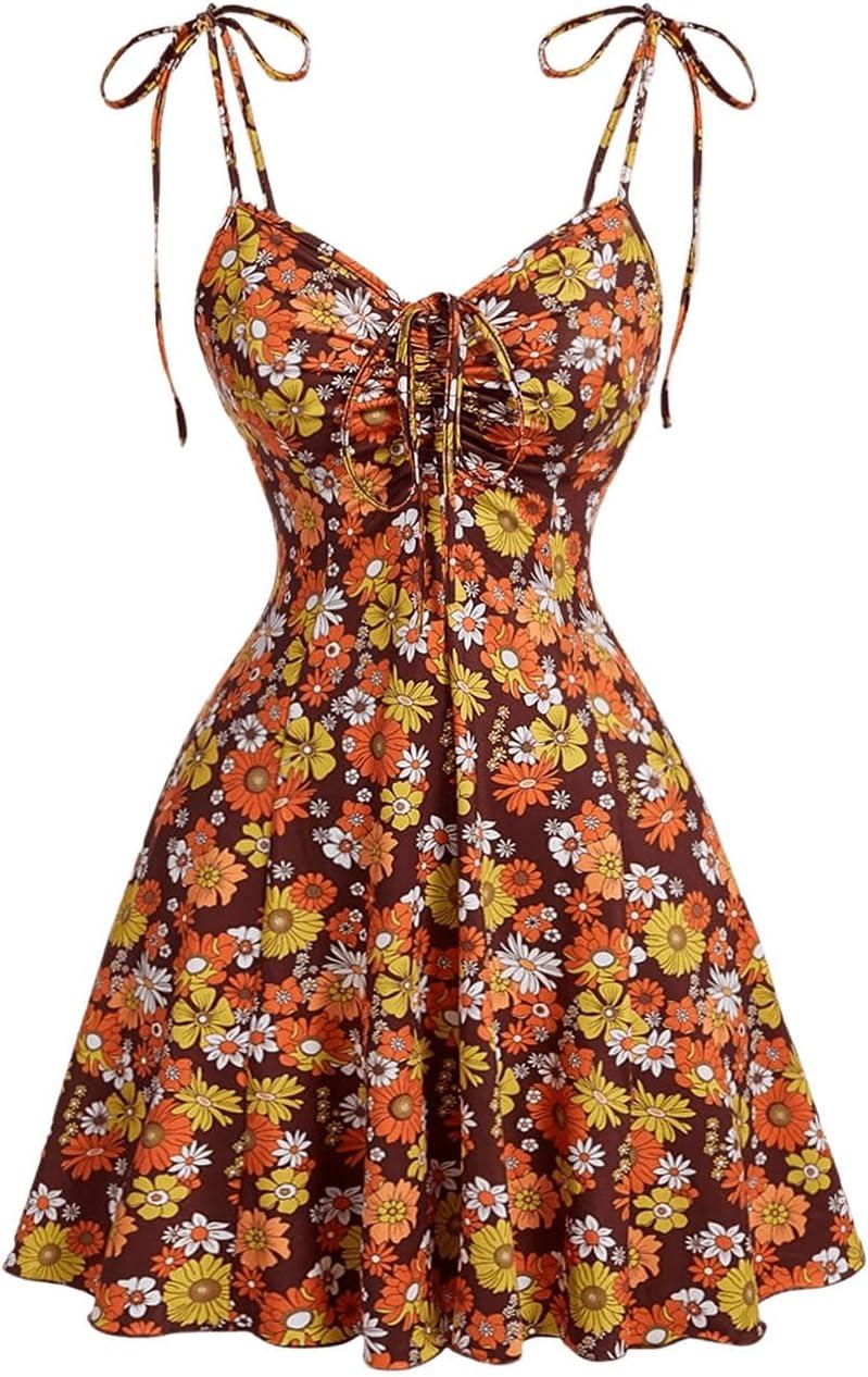 Exploring the Charm of WDIRARA's Floral Tie Front Midi Dress