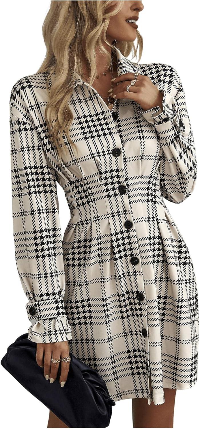 Exploring the Style and Fit of MakeMeChic Plaid Shirt Dress