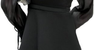 Falling For Style Exploring The Knit Mini Dress With Lantern Sleeves