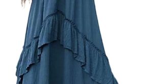 Feorjgp Boho Midi Dress Summer Style With A Backless Twist