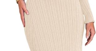 Ferlema Womens Rib Knit Maxi Dress How It Settles On You